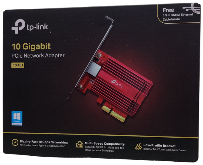 Placa de rede 10GB TP-Link usada no setup