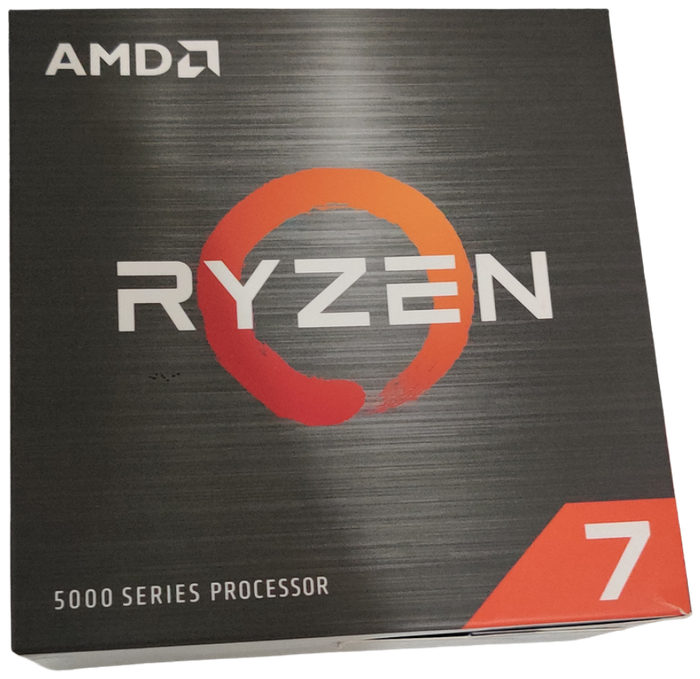 Processador AMD Ryzen 7 5700X usado no setup