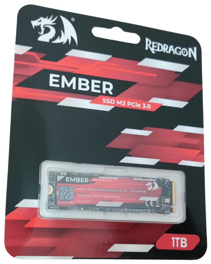 SSD Redragon Ember 1TB usado no setup